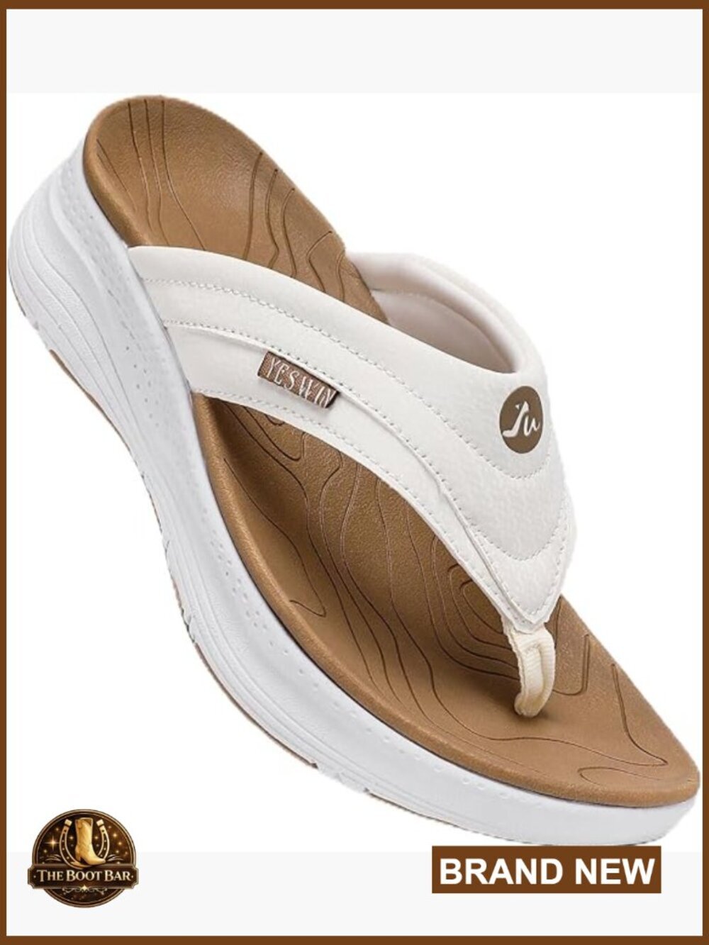 Orthotic Platform Flip Flop with Arch Support Comfortable Recovery Thong